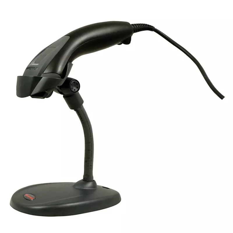 HONEYWELL Barcode Scanner Voyager 1200g USB Kit - Includes Black Scanner 1200g & Rigid Presentation Stand & Coiled USB Type A Cable 3m