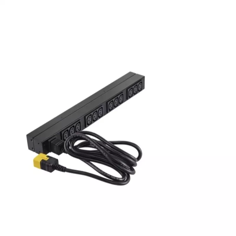 APC NetShelter Basic Rack PDU, 1U, 1PH, 3.7kW 230V 16A or 3.3kW 208V 16A, x12 C13 outlets, C20 cord
