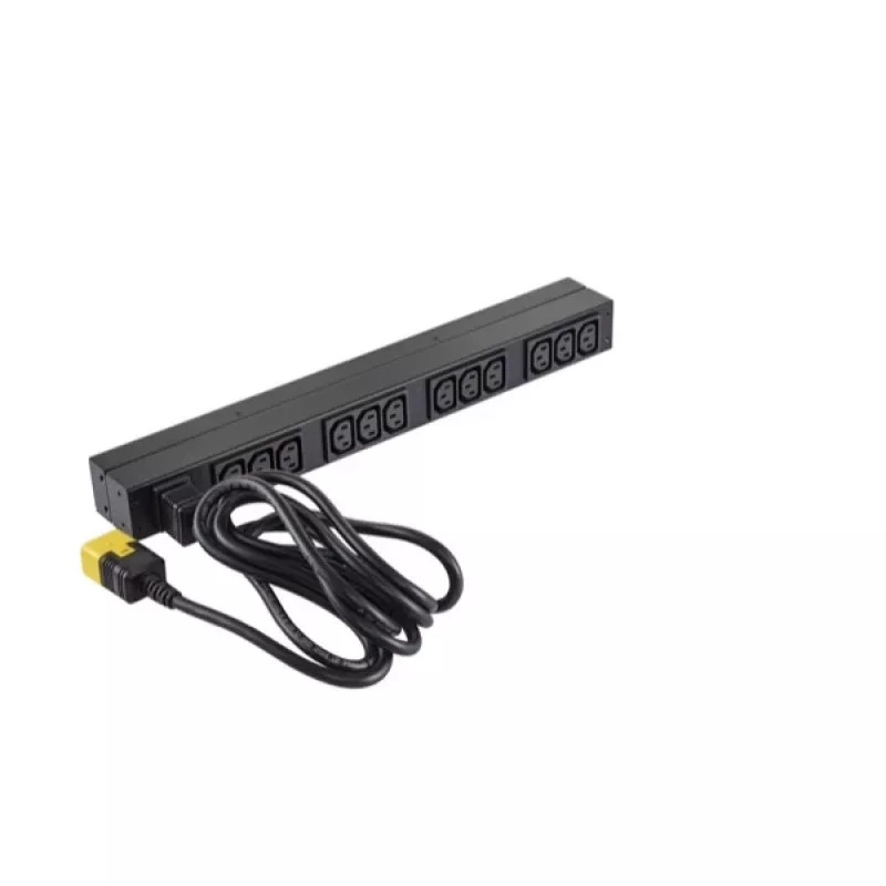 APC NetShelter Basic Rack PDU, 1U, 1PH, 3.7kW 230V 16A or 3.3kW 208V 16A, x12 C13 outlets, C20 cord