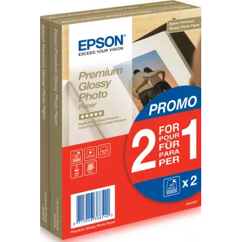 Epson Premium Glossy Photo Paper - 10x15cm - 2x 40 Sheets