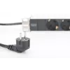 DIGITUS 1U Aluminum PDU, rackmountable rated power: 16A, 4000W, 250VAC 50/60Hz, 8x safety outlets