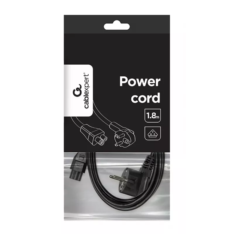 GEMBIRD Power Cord (C5), VDE Approved 2.0m (Bulk Package)