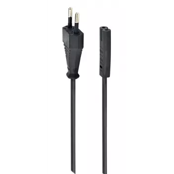 GEMBIRD Power cord C7 to 2Pin Euro Plug 1.8m Black