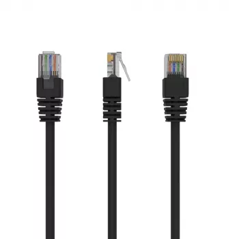 Networking cable Gembird PP12-0.5M/BK RJ45 Cat5e 0.5m Black