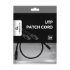 Networking cable Gembird PP12-0.5M/BK RJ45 Cat5e 0.5m Black