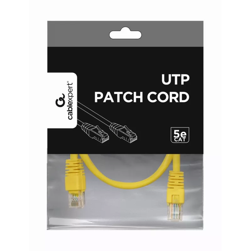 Networking Cable Gembird PP12-0.5M/Y RJ-45 Cat5e 0.5m Yellow
