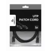 GEMBIRD Patch Cable - Cat 5e - UTP - 3m - Black