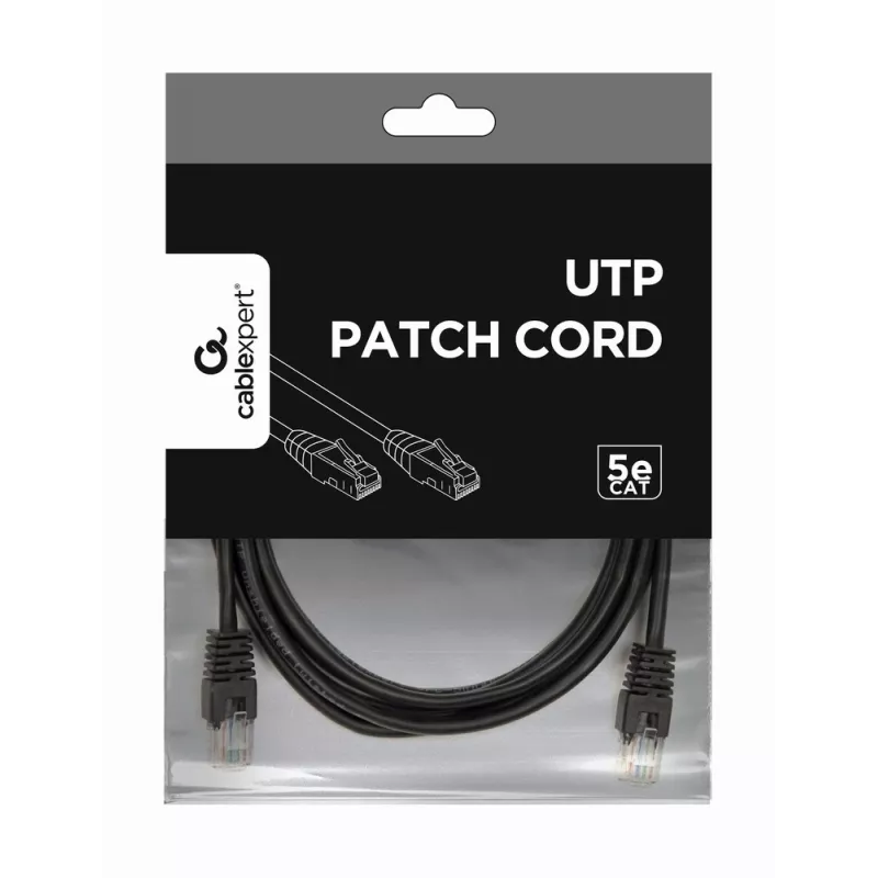 GEMBIRD Patch Cable - Cat 5e - UTP - 3m - Black