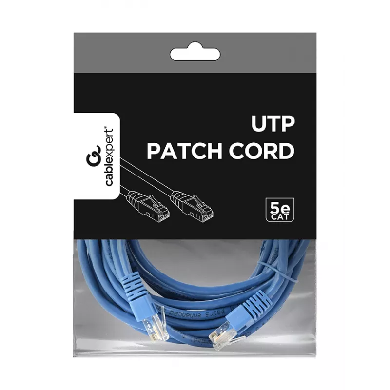 GEMBIRD Patch Cable - Cat 5e - UTP - 5m - blue