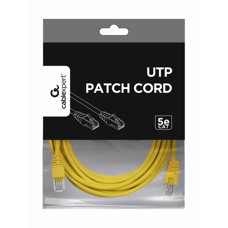 GEMBIRD Patch Cable - Cat 5e - UTP - 5m - yellow