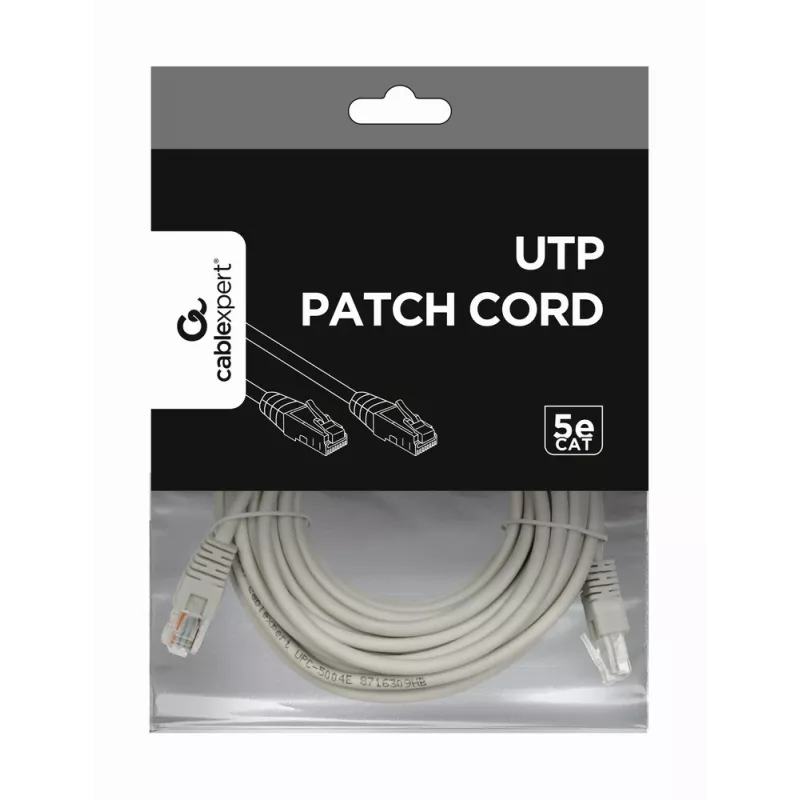 Networking cable GEMBIRD PP12-7.5M, 7.5 m, RJ-45 to RJ-45, white