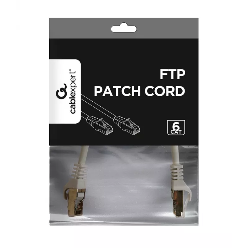 GEMBIRD Patch Cable - CAT6 - FTP - 25cm - Grey