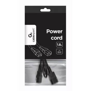 GEMBIRD Power Cord (C13 to C14), VDE Approved, 2.0m