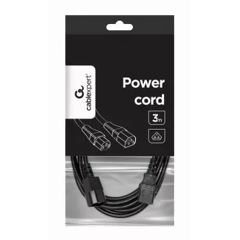 GEMBIRD Power Cord (C13 to C14), VDE Approved, 3m