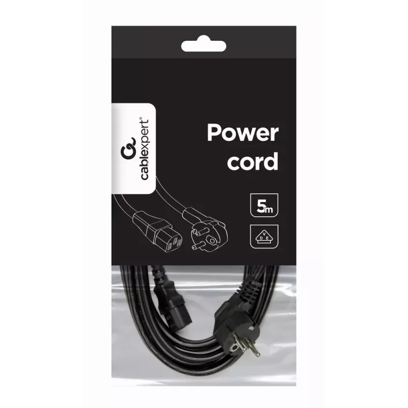GEMBIRD Power Cord (C13), VDE Approved 5m