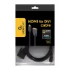 GEMBIRD HDMI to DVI Male-Male Cable With Gold-plated Connectors 2.0m Bulk Package