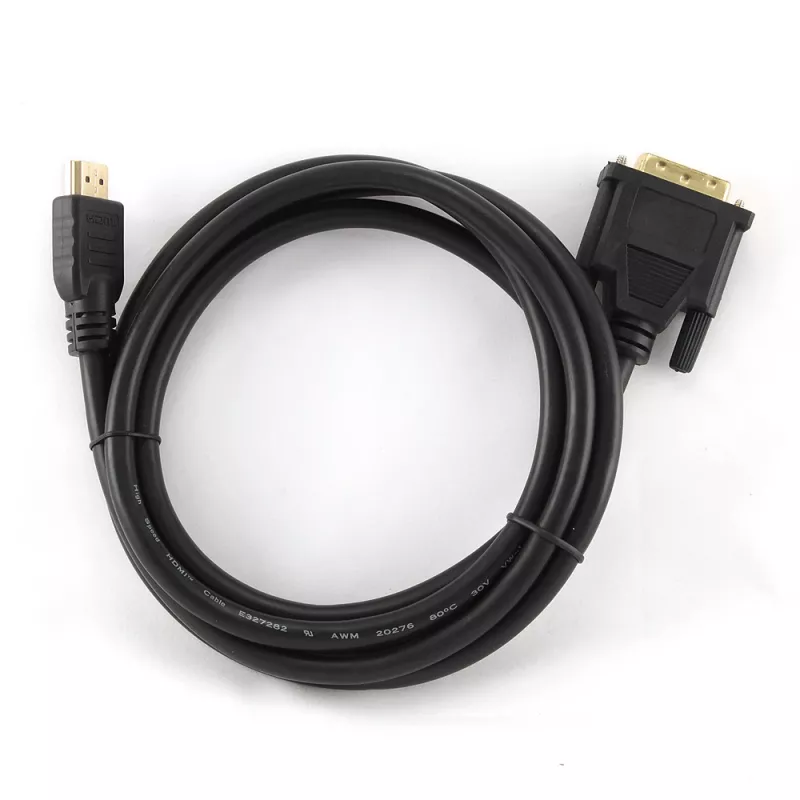GEMBIRD HDMI to DVI Male-Male Cable With Gold-plated Connectors 2.0m Bulk Package