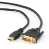 HDMI to DVI-D cable GEMBIRD CC-HDMI-DVI-10 3 m, black, male-to-male, gold-plated contacts