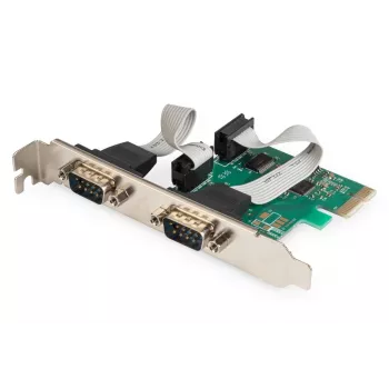 DIGITUS Serial I/O,2-port, Pci-e Add-On card 2 X DB9 M Slot Bracket + LP Brackets MCS9901 chIPSet