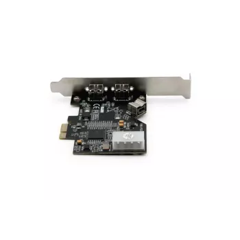 DIGITUS IEEE 1394b Interface Card, Pci-e 3 Port, 2x9-Pin External +1x9-Pin Internal