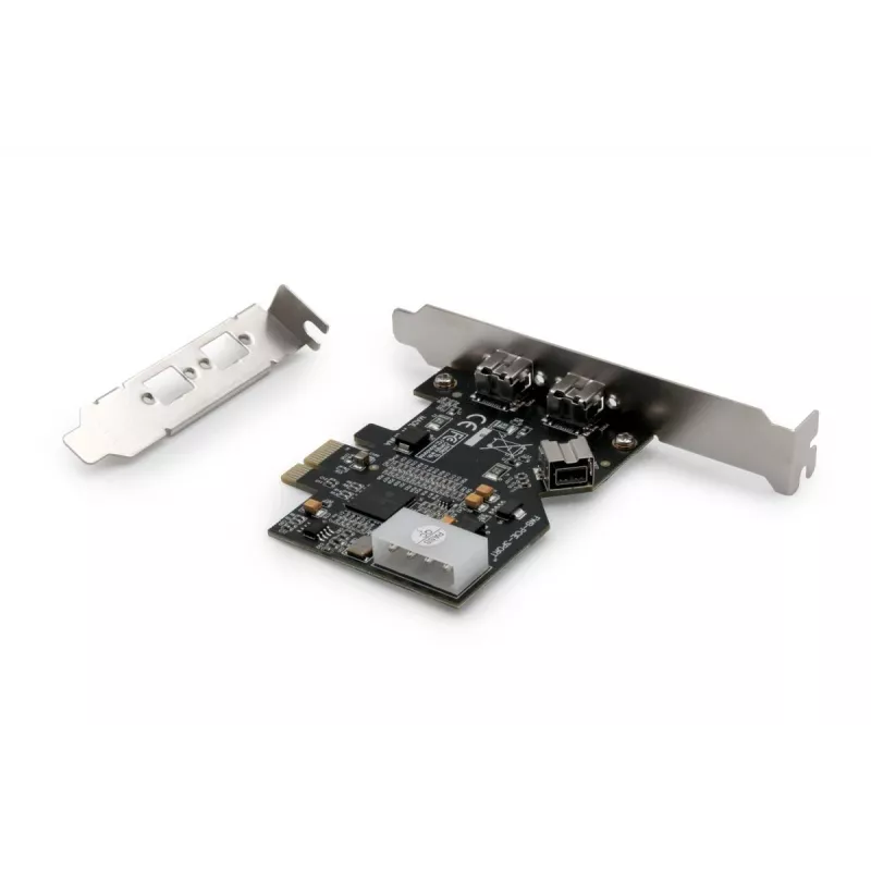 DIGITUS IEEE 1394b Interface Card, Pci-e 3 Port, 2x9-Pin External +1x9-Pin Internal