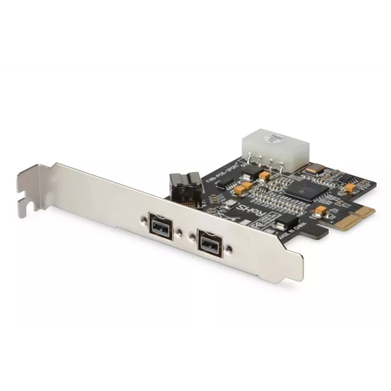 DIGITUS IEEE 1394b Interface Card, Pci-e 3 Port, 2x9-Pin External +1x9-Pin Internal