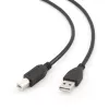 GEMBIRD USB 2.0 A-plug B-plug Cable 3m (10ft) - Black/ Bulk Package (ccp-USB2-ambm-10)