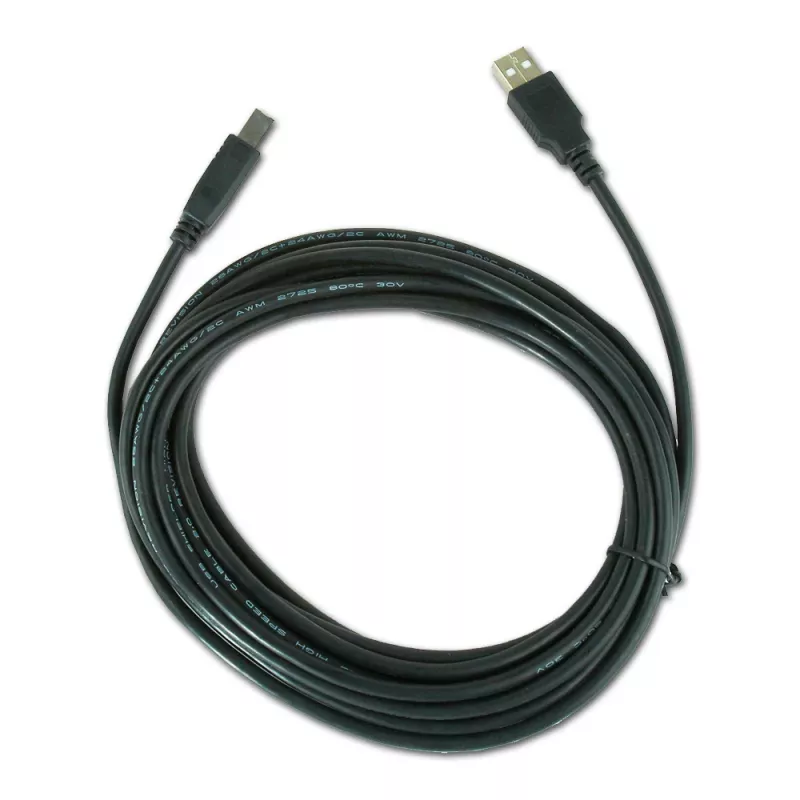 USB Cable, Gembird 4.5m USB 2.0 A/B M, Black, Male/Male