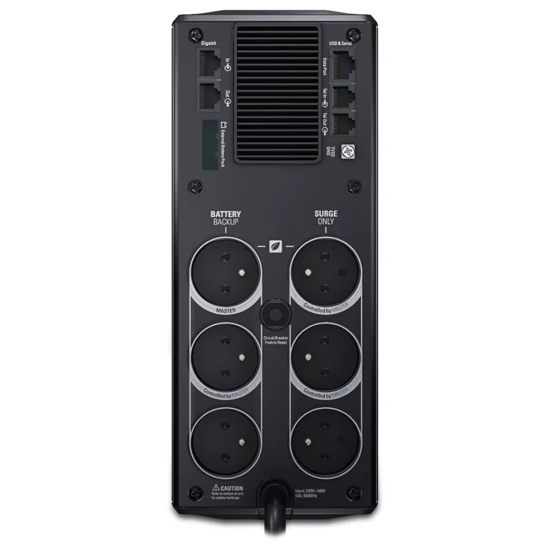 APC Power Saving Back-UPS RS 1200 230V CEE 7/5, Line-Interactive, 1.2 kVA, 720 W, 50/60 Hz, 445 J, 45 dB