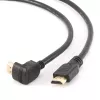 GEMBIRD High Speed HDMI Cable with Ethernet, 90 Degrees Upwards Angled Connector, 3m