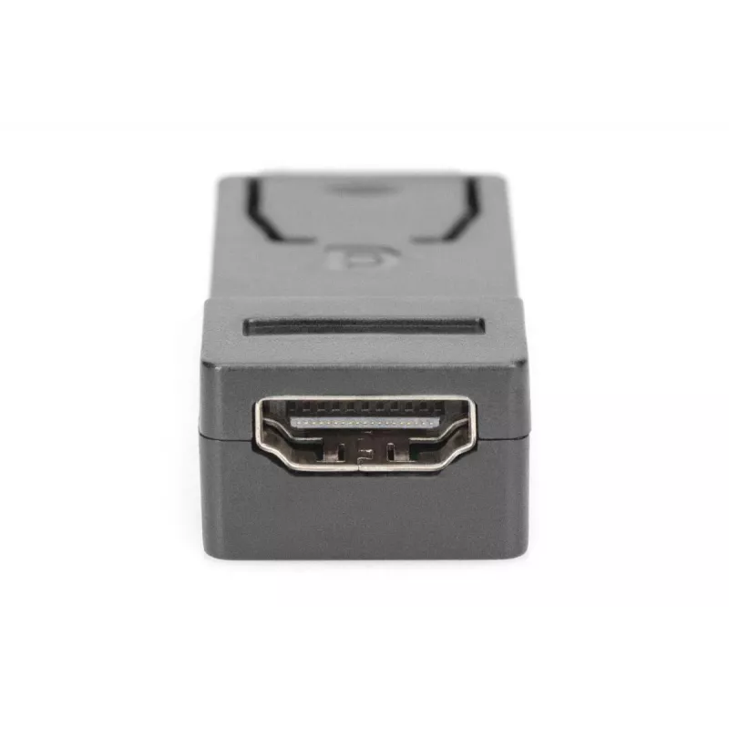 DIGITUS ASSMANN DisplayPort adapter, DP - HDMI type A M/F,w/interlock, CE black