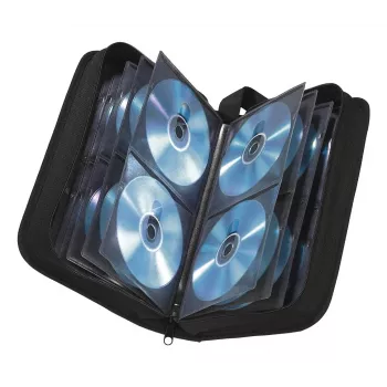 Hama Nylon Wallet 64 Cd, 64 discs, Black, Nylon