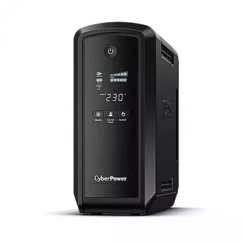 Uninterruptible Power Supply CYBERPOWER CP900EPFCLCD — 0.9 kVA (540 W), 6 AC outlets, LCD, Pure sine, Tower