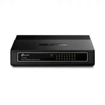TP-Link 16-Port 10/100Mbps Desktop Switch, Unmanaged, Fast Ethernet (10/100), Full duplex, Rack mounting, Wall mountable