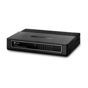 TP-Link 16-Port 10/100Mbps Desktop Switch, Unmanaged, Fast Ethernet (10/100), Full duplex, Rack mounting, Wall mountable