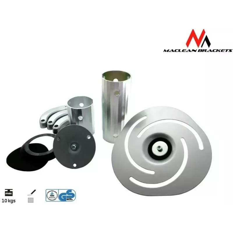 Ceiling mount MACLEAN MC-515 for projectors, adjustable height 80–170 mm, load capacity 10 kg