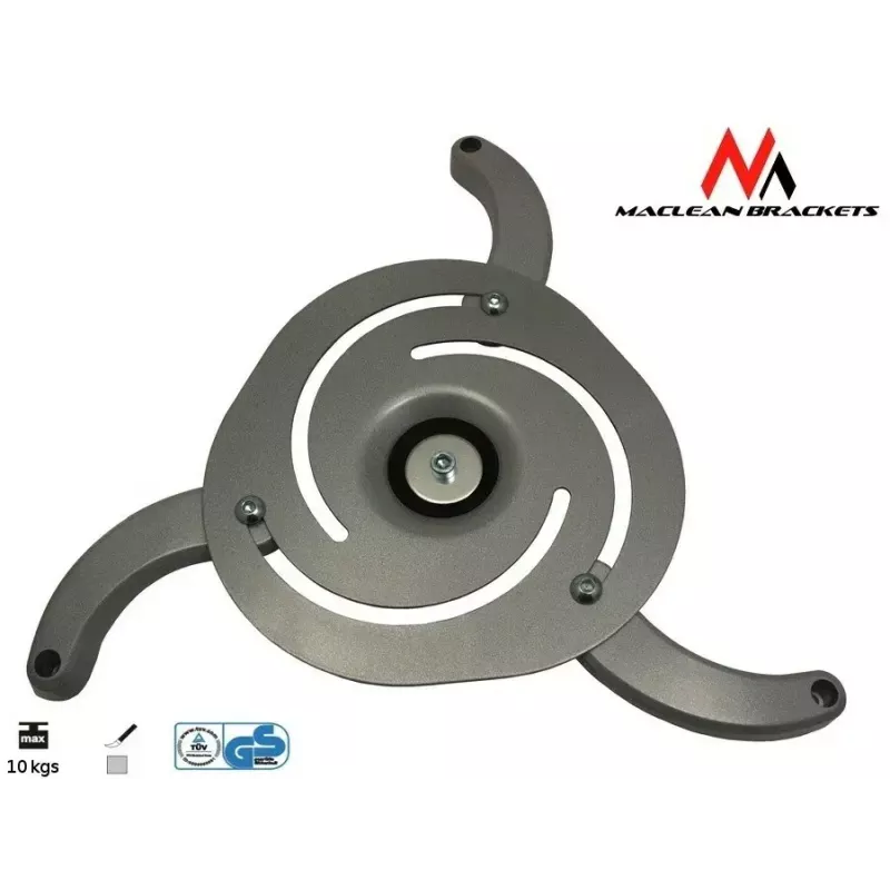 Ceiling mount MACLEAN MC-515 for projectors, adjustable height 80–170 mm, load capacity 10 kg