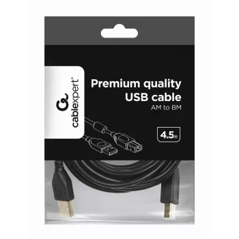 GEMBIRD Premium Quality USB A-plug to B-plug Cable 4.5m - Black