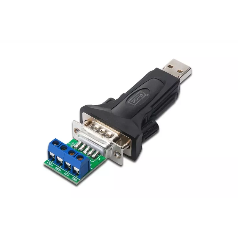 DIGITUS USB 2.0 to serial Converter RS485 incl USB A Cable 80cm USB A M / USB A F