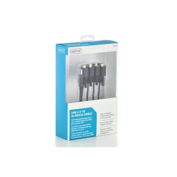DIGITUS USB 2.0 To 4x Rs232 Cable 1.5m