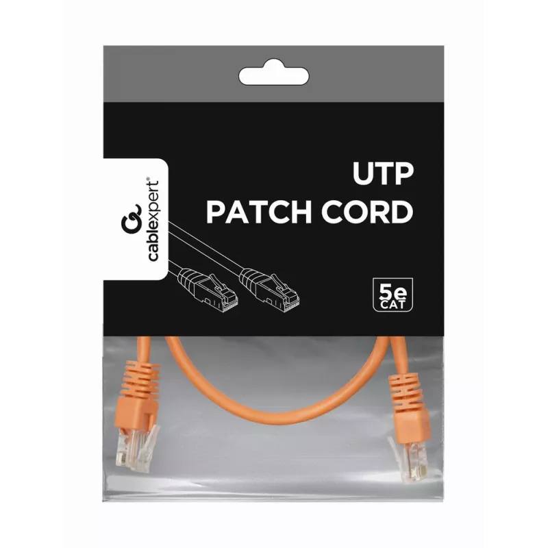 GEMBIRD Patch Cable - Cat 5e - UTP - 25cm - Orange