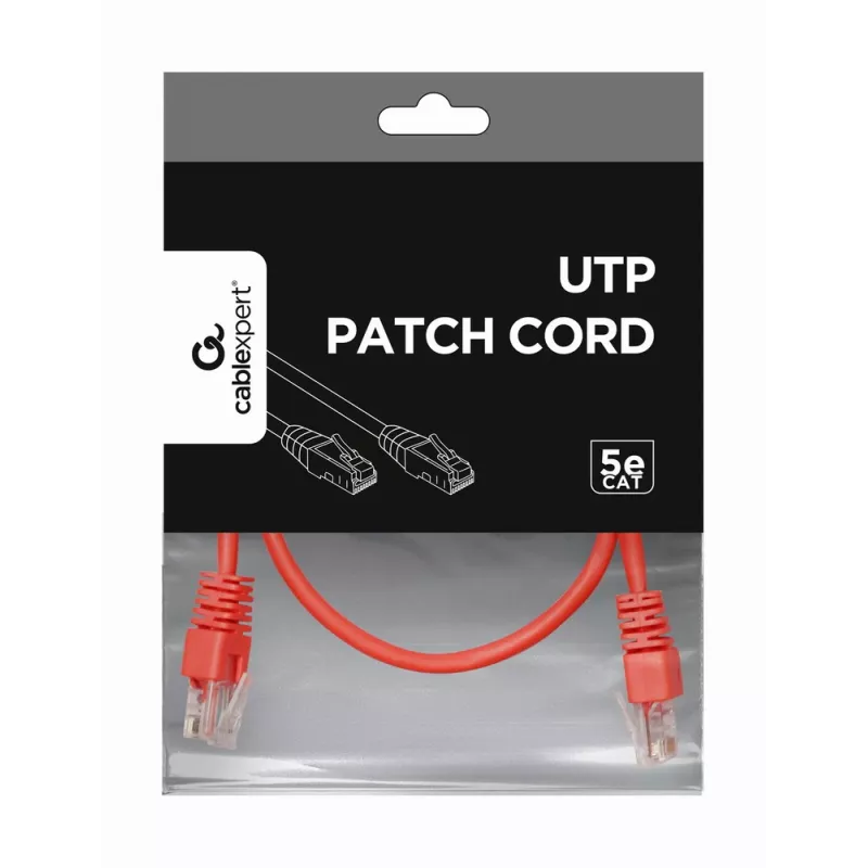 GEMBIRD Patch Cable - Cat 5e - UTP - 25cm - Red