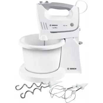 Bosch MFQ36460 ErgoMixx hand mixer with stand bowl 450 W white