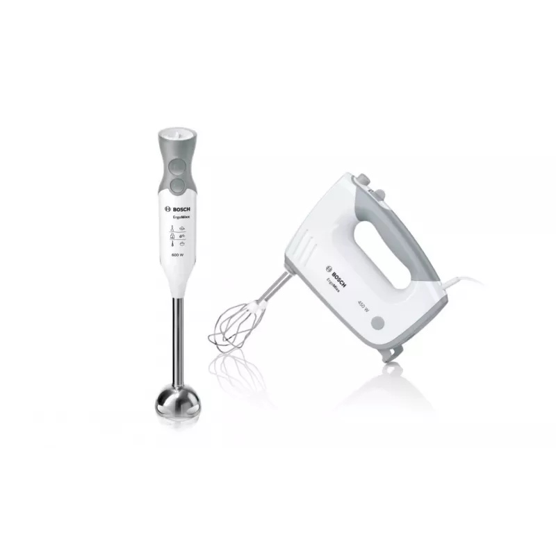 Bosch MFQ36460 ErgoMixx hand mixer with stand bowl 450 W white