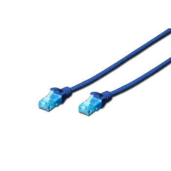 DIGITUS Patch cable - Cat 5e - U-UTP - Snagless - 1m - blue