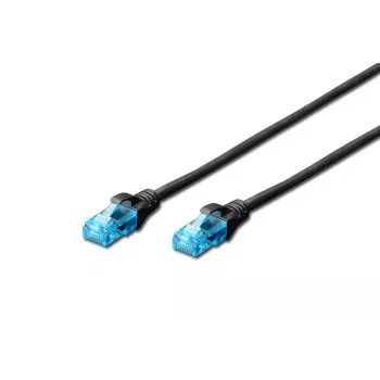 DIGITUS Patch cable - Cat 5e - U-UTP - Snagless - 3m - black