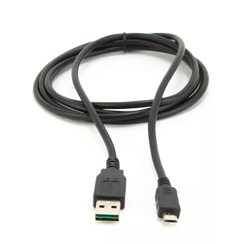 GEMBIRD Double-Sided USB 2.0 AM to Micro-USB Cable, 1m - Black