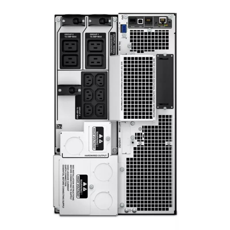 APC Smart-UPS On-Line, 10kVA/10kW, Tower, 230V/400V, 6x C13+4x C19 IEC outlets, Network Card+SmartSlot, Extended runtime, W/O rail kit
