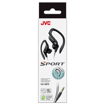 JVC HA-EB75 Sports Wired Black, Wired, 16 - 20000 Hz, Music, 21.1 g, Headphones, Black