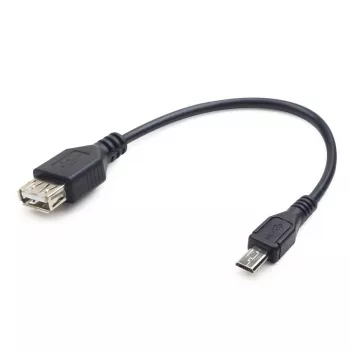 GEMBIRD USB OTG AF to Micro BM Cable 15cm - Black